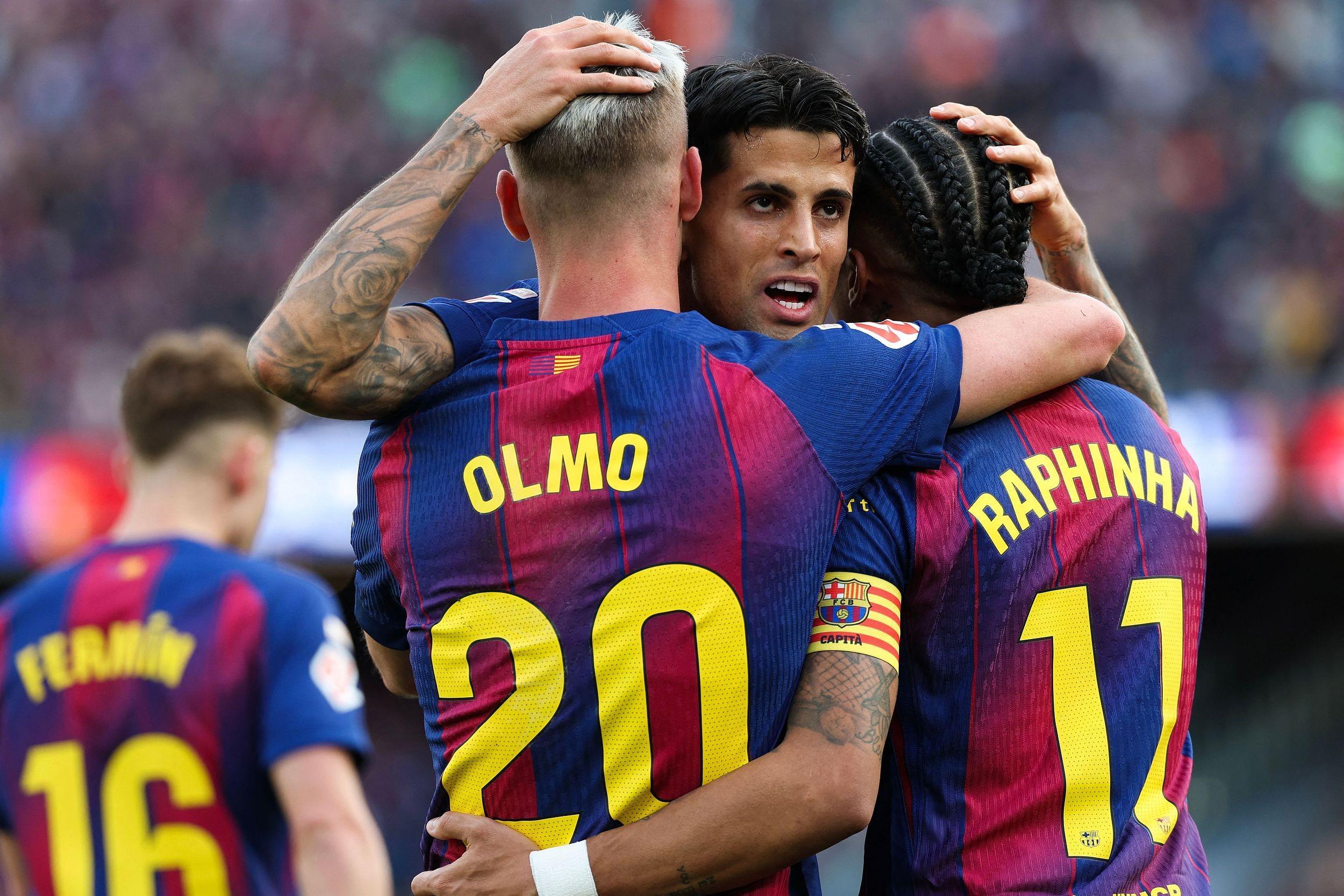 好博体育-5-2大胜塞维利亚，弗里克率巴萨豪取西甲主场14连胜